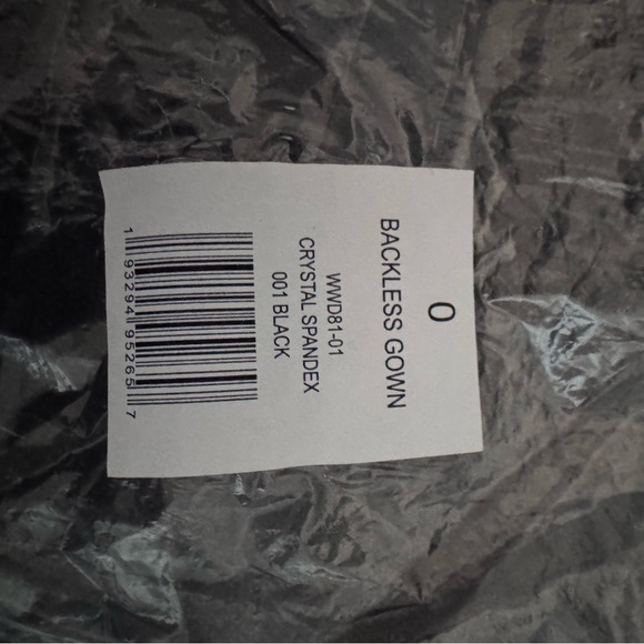 Elegant Black WeWoreWhat Black Stretch Sequin Gown - Picture 8 of 12